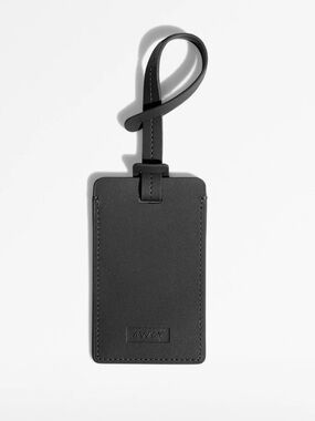 NWT AWAY Black Leather Luggage Tag